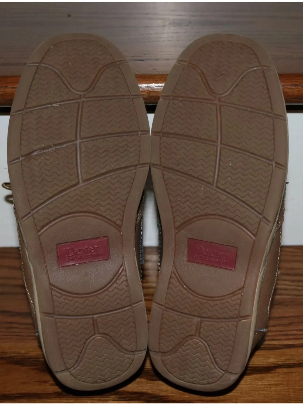 Youth Boys DEXTER Brown Lace Up Deck Boat Shoes - YOUTH Size 5M